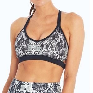 Marika Mandy Sports Bra Snake Print Size Small
